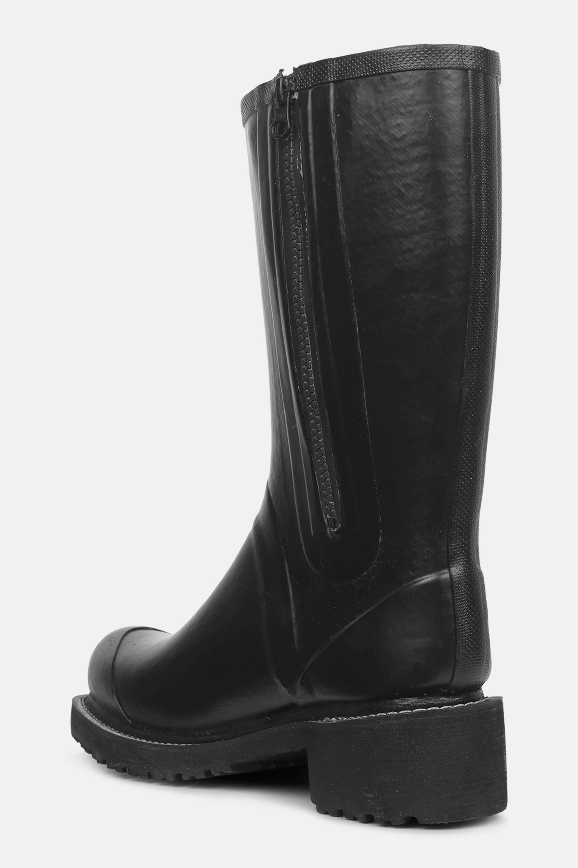 Ilse Jacobsen Hornbæk Footwear 3/4 Rubber Boots With Zip Rain boots 001 Black
